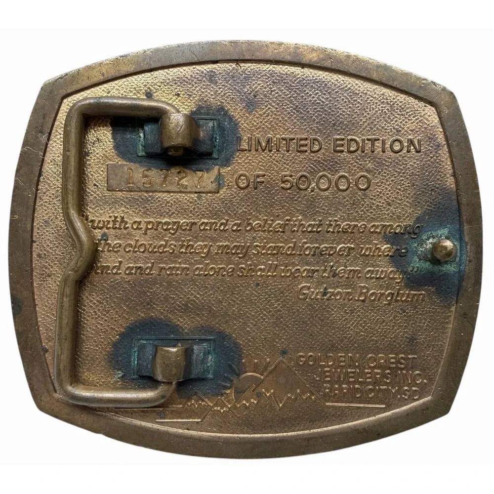 1991 Mount Rushmore‎ 50th Golden Anniversary Belt Buckle